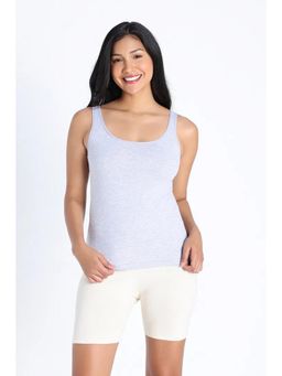 Zivame - Knit Cotton Camisole - Grey Melange