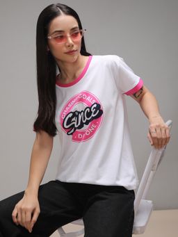 DILLINGER - Womens Short Sleeve Boxy Regular Printed T-shirt