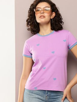 DILLINGER - Womens Regular Fit Printed Round Neck T-shirt