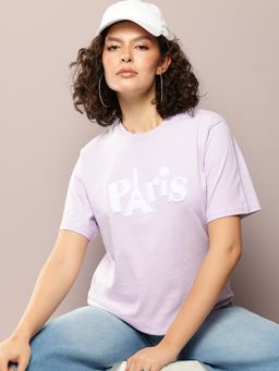 DILLINGER - Womens Oversized Embroidery Round Neck T-shirt