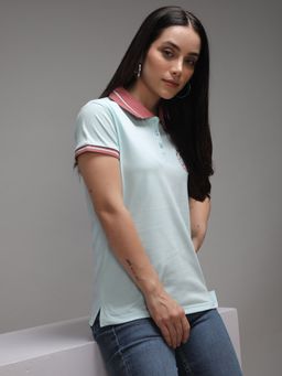 DILLINGER - Womens Short Sleeve Regular Fit Solid Polo T-shirt