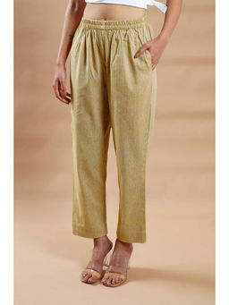 Cyan - Beige Mangal Giri Cotton Pants