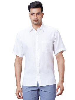 ColorPlus - Classic Fit Solid White Shirt