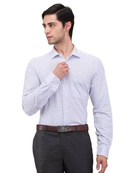 Park Avenue - Slim Fit Printed White Shirt