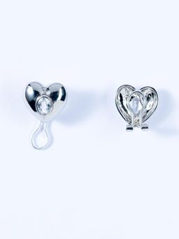 Stone Story By Shruti - Women Transparent Sterling Silver Stones Studs Earrings