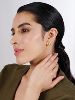 Stone Story By Shruti - Women Transparent Sterling Silver Stones Studs Earrings