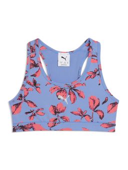 Puma - Purple Essentials Training Youth Printed Bra