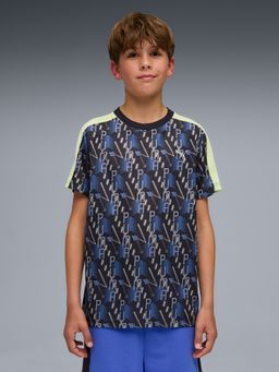 Puma - Blue Essentials Training Youth Printed T-Shirt