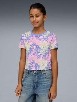 Puma - Multi-Color Youth Printed Slim T-Shirt