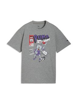 Puma - Grey Flagrant Foul Youth Relaxed Basketball T-Shirt