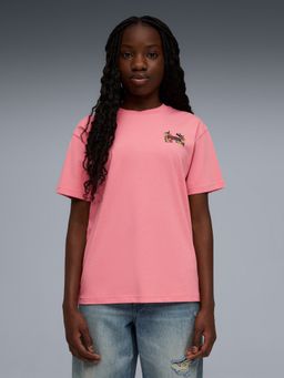 Puma - Pink MID 90s Youth Relaxed Graphic T-Shirt