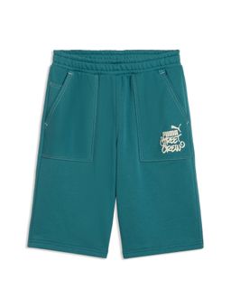 Puma - Teal MID 90s Youth Relaxed Long Shorts