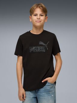 Puma - Black Essentials Youth Camo T-Shirt