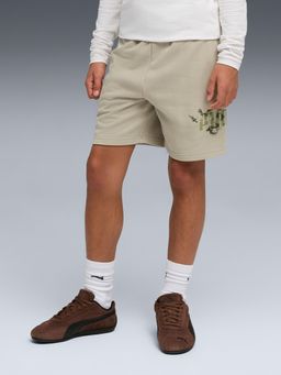 Puma - Beige Essentials Youth Camo Shorts
