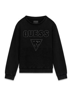 Guess - Black Cotton Embellished Boys T-Shirt