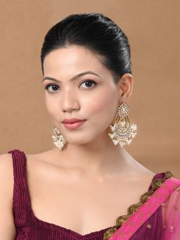 Designbox - Kundan Classic Chandbalis Earrings