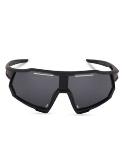 DukieKooky - Black & Black UV Protected Wrap-Around Sunglasses (DKSG545B) (4-7 Years)
