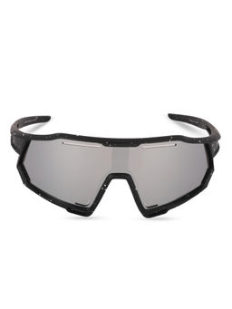 DukieKooky - Black & Grey UV Protected Wrap-Around Sunglasses (DKSG545F) (4-7 Years)