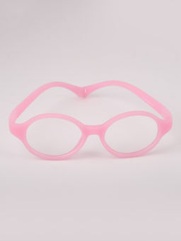 DukieKooky - Baby Pink & Clear UV Protected Oval Sunglasses (DKSG572A) (2-6 Years)