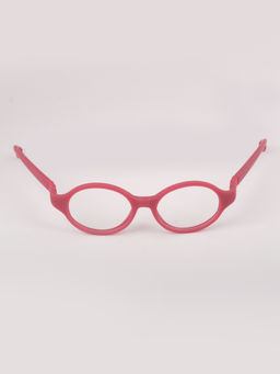 DukieKooky - Red & Clear UV Protected Oval Sunglasses (DKSG572B) (2-6 Years)