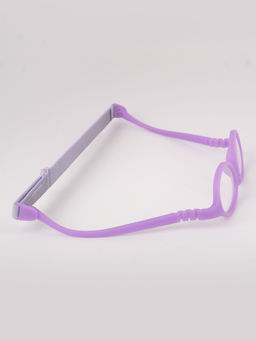 DukieKooky - Purple & Clear UV Protected Oval Sunglasses (DKSG572C) (2-6 Years)