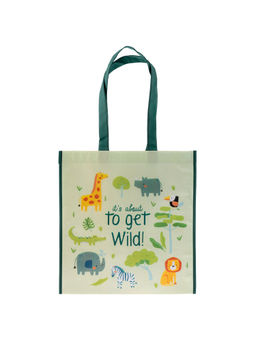 Stephen Joseph - Beige Large Recycled Zoo Gift Tote Bag (3 Years and Above)