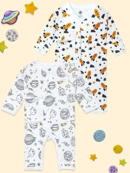 The Mom Store - Planet World-Tour To The Space Jabla Style Romper (Set of 2)