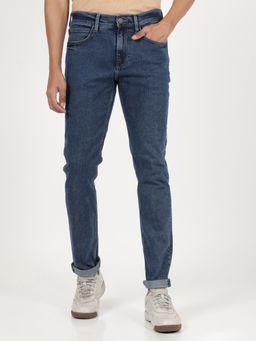 Lee - Men Travis Blue Solid Slim Jeans