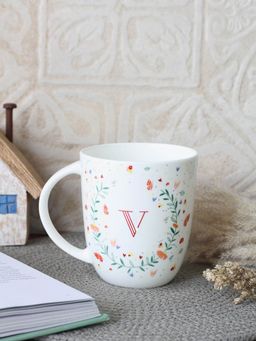 The Wishing Chair - Butterfly Monogram Mug- A To Z - V