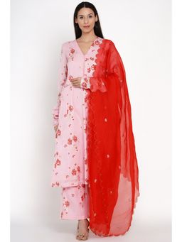 Label Earthen - Gulabo Floral Kurta Pant with Dupatta (Set of 3)