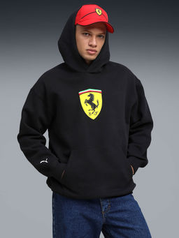 Puma - Ferrari Shield Men's Black Printed Hoodie