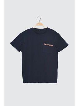 Trendyol - Man Navy Blue T-Shirt
