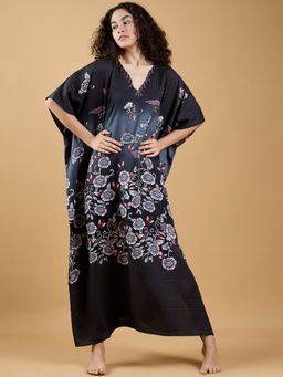 The Kaftan Company - Black Garden Kaftan