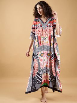 The Kaftan Company - Playful Multicolored Printed Kaftan