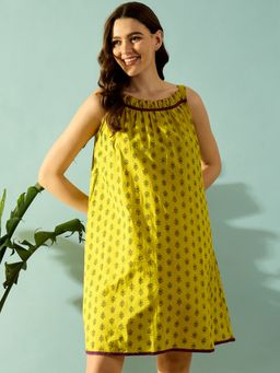 The Kaftan Company - Ethnic Motif Cotton Night Dress