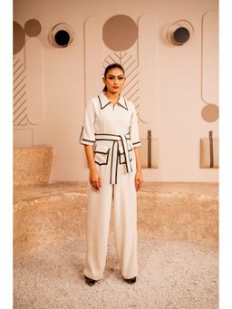 Sainy Garg Couture - Classic Beige Jumpsuit
