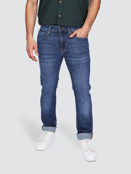 Lee - Men Blue Travis Slim Tapered Fit Mid Rise Jeans