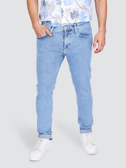 Lee - Men Blue Eric Skinny Fit Mid Rise Light Fade Jeans