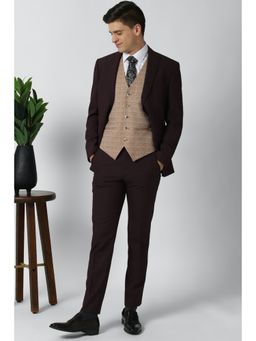 Peter England - Brown Three Piece Suit (Set of 3)