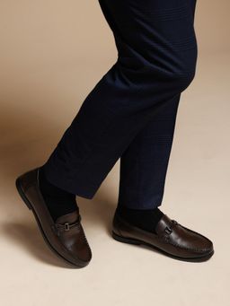 Zoom Shoes - Mens Slip On Loafers And Moccasins - Brown