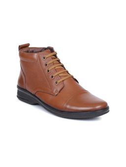 Zoom Shoes - Mens Lace-Ups Casual Boots - Tan