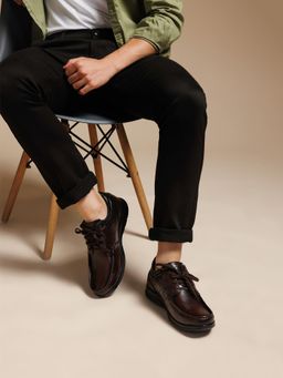 Zoom Shoes - Mens Lace-Ups Derbies - Brown