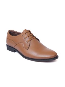 Zoom Shoes - Mens Lace-Ups Derbies - Tan