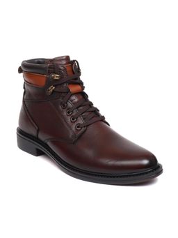 Zoom Shoes - Mens Lace-Ups Casual Boots - Brown