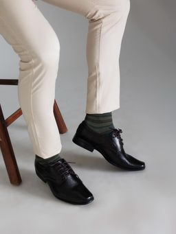 Zoom Shoes - Mens Lace-Ups Derbies - Brown