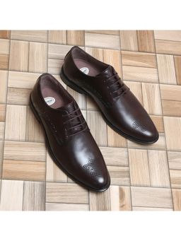 Zoom Shoes - Mens Lace-Ups Brogues - Brown