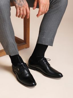 Zoom Shoes - Mens Lace-Ups Derbies - Black