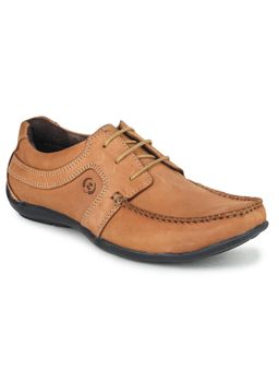 Zoom Shoes - Mens Lace-Ups Derbies - Tan