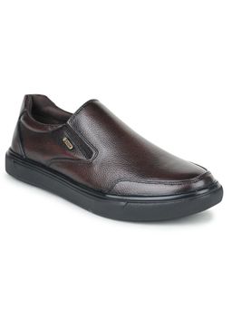 Zoom Shoes - Mens Slip On Loafers And Moccasins - Brown