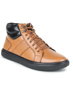 Zoom Shoes - Mens Lace-Ups Casual Boots - Tan